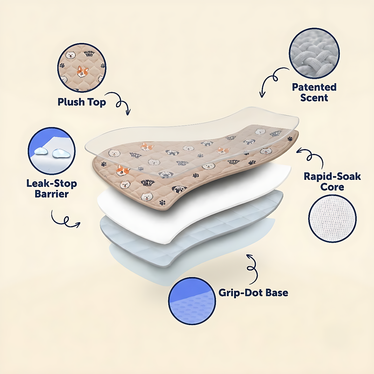 PuppyPad five layers
